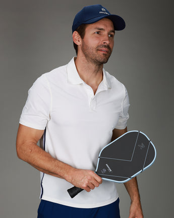 front of white polo 