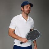 front of white polo 